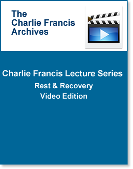 CF Lecture Series : Rest & Recovery