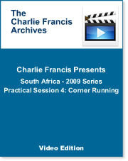 South Africa Series Practical Session 4: Corner Running